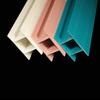 Tira ranurada de plástico multicolor de doble cara Perfil extruido de PVC Tipo H Procesamiento a presión Sellado de borde personalizado para puertas y ventanas Material duro
