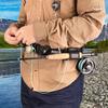Suporte de vara de pesca com mosca cinto de pesca portátil estojo de couro para vara de pesca suporte de vara de pesca com mosca de riacho pesca com mosca de mar cinto de suporte de vara de duas mãos
