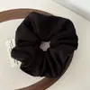 Goma para el pelo de punto con ribete de felpa cálida estilo coreano, suave y versátil, accesorio para coleta con un toque vintage