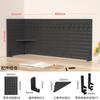 Venta al por mayor de fábrica tablero perforado estudio sala de estar cocina armario pared sin perforar almacenamiento pared tablero perforado accesorios de acabado
