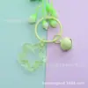 Chaveiro Colorido de Acrílico Transparente com Argola de Estrela Sino Fofo Miçanga DIY para Mochila Chaveiro
