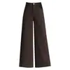 Pantalones de Lana Cepillada de Pierna Ancha para Mujer 2026 Otoño/Invierno Nuevos de Cintura Alta Modernos Pantalones Cortos Sueltos Versátiles Casuales