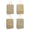 Bolsa de papel kraft transfronteriza en stock, bolsa de mano, para catering, panadería, para llevar, bolsa de embalaje, empaque de regalo simple, bolsa de regalo