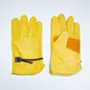 Guantes de Protección Laboral Extendidos Resistentes a la Abrasión Anti-Quemaduras Guantes de Soldador para Obra Guantes Protectores de Soldadura Guantes de Soldadura de Cuero de Vaca Resistentes al Calor