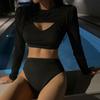 2024 novo maiô de três peças dividido feminino emagrecimento sexy resort de praia maiô de fontes termais [uma geração]]