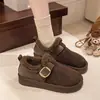 Zapatos Birkenstock Flocados para Mujer 2026 Estilo Nuevo Más Vendidos Mocasines de Invierno Zapatos de Algodón Zapatos de Lana Calientes Slip-on Botas de Nieve