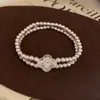 Nuevo Pulsera de Malla Redonda Retorcida con Circonita Diseño de Nicho de Moda Versátil para Viajes Diarios para Mujeres