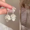 Brincos Minimalistas Estilo Francês com Pingente de Concha Estrela Pétala e Franja, com uma Vibração Super de Fada, Temperamento Suave e Elegante, Brincos Estilo Festa