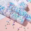 Cuentas de Cristal para Arroz Color Macarrón Súper Mate de 3/4 mm Material para Pulsera de Teléfono Móvil Collar DIY Cuentas Sueltas