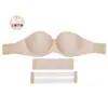 Transfronterizo Invisible Sin Tirantes Media Copa Sin Costuras Boda Mujer Sexy Push-up Sujetador Una Pieza Marca Ropa Interior