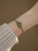 Pulsera de cuerda de mano con hebilla de paz de Jade Hetian, retro, regalo, nueva moda, sentido de alta gama, cuerda de mano de Jade para mujer