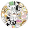 100 pegatinas de gatito y cachorro de dibujos animados lindas, pegatinas de graffiti, decoración creativa personalizada, cuenta manual DIY, pegatinas de película cortada impermeables