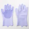 Guantes de Silicona Guantes de Goma para Lavar Guantes Domésticos de Silicona Lavar Platos Cocina Lavar Platos Guantes para Bañar Mascotas