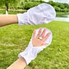 Guantes de Protección Solar para Mujer Verano Anti-Luz Solar Palma Hueca Transpirables Antideslizantes para Montar Conducir Sin Dedos Pantalla Táctil Guantes de Protección Solar