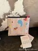 Bolsa de Pano Ecológica com Estampa Fofa Armazenamento Mochila Portátil para Maquiagem Lona Grande Capacidade Necessaire Clutch de Maquiagem