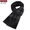 2025 Bufanda Nueva de Lana para Hombre Mezclada Invierno Cálida Engrosada Bufanda para Hombre Fabricante Lista para Enviar Venta al por Mayor