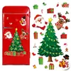 Ct493-497 Imán para Refrigerador de Árbol de Navidad Transfronterizo Papá Noel Reno Muñeco de Nieve Decoración Navideña Pegatina Magnética de PVC