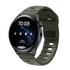 Correa de Silicona para Reloj con Hebilla Cuadrada de Diamante Compatible con Huawei GT6 Apple Watch 10 S11 Samsung 20 22mm Pulsera Deportiva