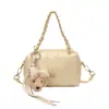 Bolsa de Corrente Acolchoada Estilo Chanel para Mulheres 2026 Novo Modelo, Textura Exquisita, Bolsa de Mão e Bolsa Transversal, Bolsa Pequena da Moda e Tendência para o Dia a Dia