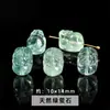 Colección de Accesorios Pixiu de Cristal Natural, Componentes Pixiu de Obsidiana Seleccionados con Agujero Pasante, Cuentas Espaciadoras Semi-Terminadas para Pulseras DIY
