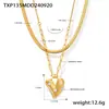 Juego de Joyería de Perlas Imitación Amor Estilo Ins Transfronterizo Europeo y Americano Acero Inoxidable PVD Electrochapado Collar Aretes Anillo Pulsera