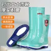 Sapatos impermeáveis, galochas, com sola de borracha antiderrapante, design de cano alto, forrados com fleece, comprimento até a panturrilha, em estilo pastoral, confortáveis e grossos, adequados para mulheres, e projetados para uso no verão