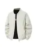 Chaqueta de béisbol acolchada cálida para trabajo, estilo americano para hombre, chaqueta de algodón engrosada con cuello alto, chaqueta