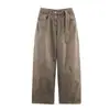 Ropa de Mujer al por Mayor Transfronteriza Estilo Europeo y Americano Invierno 2025 Nueva Moda Moda Callejera Jeans Holgados de Forma de Barril de Cintura Baja