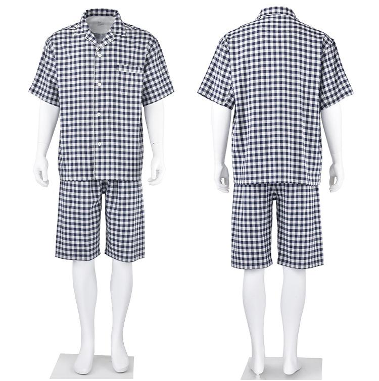 muji棉双层纱无侧缝短袖睡衣无印良品家居服_32.jpg