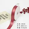 2023 Nuevo Estilo Cinta Flor de Lino Cinta de Lazo Navideño Cinta para Pastel diy Empaque Cinta Roja Cinta de Phnom Penh