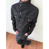 Chaqueta de mezclilla nueva para hombre estilo retro americano, corte holgado, versátil, moderna, casual, ropa de trabajo elegante, chaqueta genial y con estilo