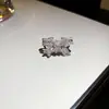 Anillo Abierto con Lazo de Piedra Preciosa del Sueño de Alice, Anillo para Dedo Índice de Zirconia de Alta Gama de Nicho, Joyería de Moda de Lujo Ligero