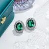 Pendientes de Botón Coloridos de Piedras Preciosas con Incrustaciones Completas de Circonita Brillante, Estilo Hong Kong de Moda con un Toque de Diosa de Alta Gama