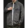 Camisa de hombre de moda estilo japonés para otoño, chaqueta casual de trabajo de manga larga, nueva camisa de hombre estilo americano para primavera y otoño