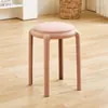 Banqueta de Plástico Doméstica Espessada Empilhável Banqueta Macia Moderna Simples Sala de Estar Mesa de Jantar Banco Alto Cadeira Reserva