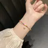 Pulseira Inspirada em Zen para Casais, Pulseira de Contas Hello Kt e Coelho para Mulheres, Joia Artesanal Versátil de Alto Padrão Estilo Chinês