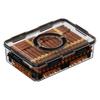 Zhanggong Humidor de Puros Virutas de Madera de Cedro Caja de Envejecimiento Mini Humidor Portátil Set Caja de Puros