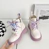 Botas para Niña 2026 Primavera y Otoño Nueva Moda Botines Negros para Niños Suela Suave Estilo Británico Botas para Niña Pequeña