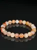 Colección de Cuentas Sueltas Transparentes de Cristal Rojo Brillante Natural-Grado Pulsera Accesorios de Joyería de Lujo Pulsera de Cuentas Redondas