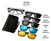Colección de Gafas Magnéticas Kechi Tr90 de Uno a Cinco Multifuncionales Seis en Uno Gafas de Sol Polarizadas para Hombre y Mujer de Exportación Transfronteriza