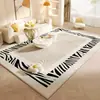 Alfombra de Viento Silencioso Sala de Estar Absorbente de Agua Antideslizante Alfombra Completa Resistente a la Suciedad del Hogar Resistente al Desgaste Fácil de Cuidar Alfombra de Terciopelo de Cristal