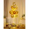 Decoraciones de Globos Flotantes de Mesa y Piso con Tema de Cumpleaños Feliz Cumpleaños para la Fiesta de Primer Cumpleaños de Niños, Decoraciones Brillantes