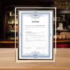 Impressão do núcleo interno de porta-retrato para foto de certificado não inclui moldura de foto página interna logotipo texto A4A3 5 polegadas 6 polegadas