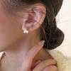 Pendientes elegantes de alta sociedad para mujer 2022, nuevos y modernos pendientes de diseño de nicho con sentido de celebridad de Internet.