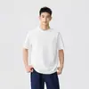 Camiseta Minimalista de Manga Corta Estilo Americano de Gama Alta para Hombre, Nuevo Modelo Primavera/Verano 2026, Corte Holgado Texturizado, Top Moda Old Money, Al Por Mayor