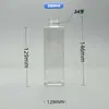 Botella de Plástico Cuadrada de Hombro Plano de 200 ml para Gel de Ducha y Loción Corporal, Botella Transparente de PET para Loción, Botella con Empaque Personalizado para Cuidado de la Piel