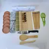 Kit de Herramientas para Hacer Sushi de Amazon Set de Herramientas Transfronterizo Sushi Plato Japonés Cuchara para Arroz Bola de Arroz Molde para Sushi Venta al por Mayor