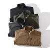 Reversível! Forrada de fleece e espessa, esta nova jaqueta casual masculina para outono/inverno, à prova de vento e resistente à água, com gola alta, é perfeita para usar em camadas.