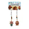 Auténtico Colgante Llavero Set de Pequeño Monstruo Nariz Pequeña de la Montaña Langlang Mini Audífono Correa para Teléfono Encanto para Bolsa