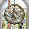Disco Acrílico Criativo Transfronteiriço Pendurado Plano Sonho de Princesa Conto de Fadas Beleza Imagem Apanhador de Sol Decoração de Janela Placa Pendurada para Varanda